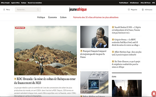 Jeune Afrique Reader  from Chrome web store to be run with OffiDocs Chromium online
