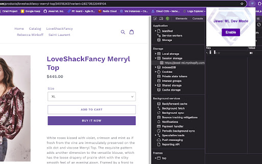 Jewel ML Helper  from Chrome web store to be run with OffiDocs Chromium online