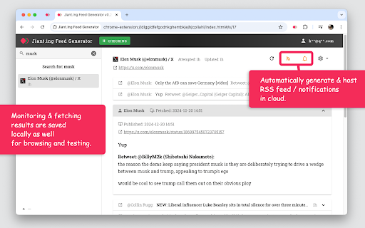 Jiant.ing Monitor  RSS Feed Generator  from Chrome web store to be run with OffiDocs Chromium online