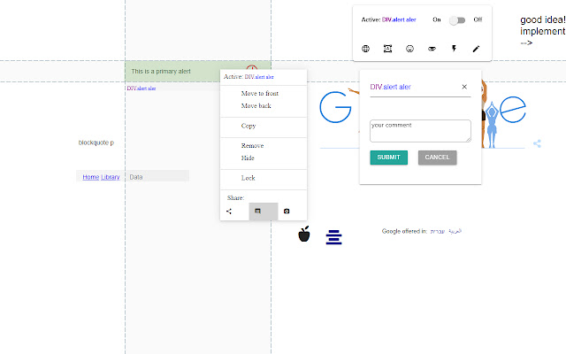 Jigsaw Mockups  from Chrome web store to be run with OffiDocs Chromium online