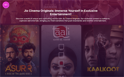 Jio Cinema Watch Party  from Chrome web store to be run with OffiDocs Chromium online