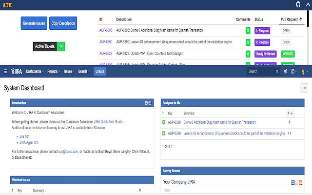 JIRA Active Tickets Helper  from Chrome web store to be run with OffiDocs Chromium online