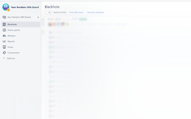 JIRA Backlog to Blackhole  from Chrome web store to be run with OffiDocs Chromium online