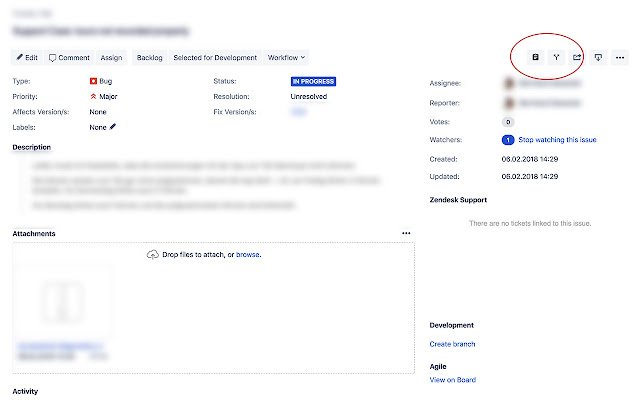 JIRA copy comment  from Chrome web store to be run with OffiDocs Chromium online