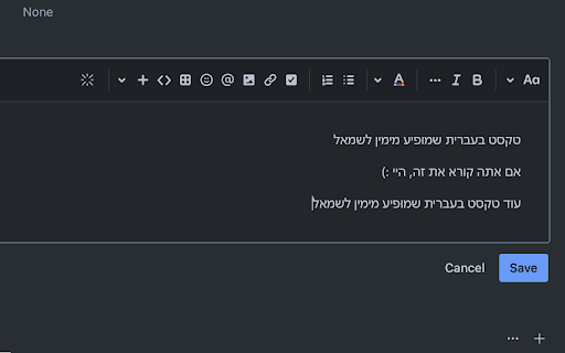 Jira Description RTL/LTR Toggle  from Chrome web store to be run with OffiDocs Chromium online