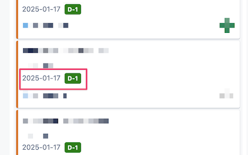 Jira Due Date Badge  from Chrome web store to be run with OffiDocs Chromium online