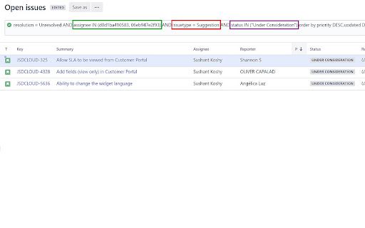 Jira Filter Assistant  from Chrome web store to be run with OffiDocs Chromium online