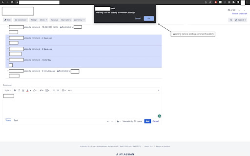 JiraHelper  from Chrome web store to be run with OffiDocs Chromium online