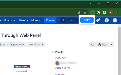 Jira Issue Copy Helper  from Chrome web store to be run with OffiDocs Chromium online