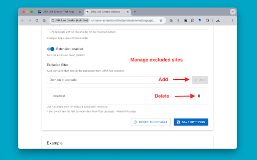 JIRA Link Creator (Auto link)  from Chrome web store to be run with OffiDocs Chromium online
