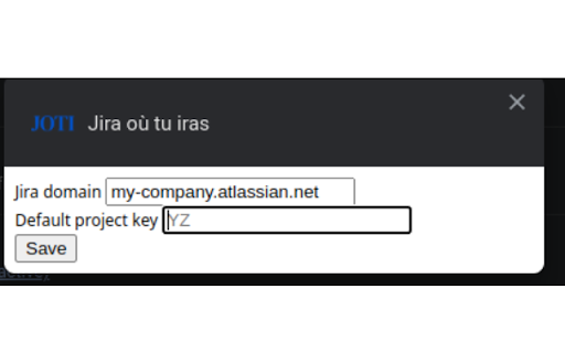 Jira où tu iras  from Chrome web store to be run with OffiDocs Chromium online