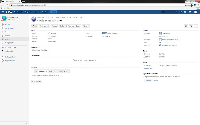 JIRA ShortCut BKTB  from Chrome web store to be run with OffiDocs Chromium online