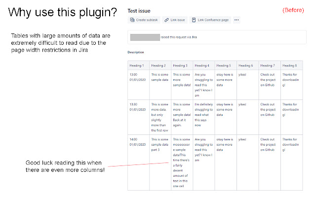 Jira Tables  from Chrome web store to be run with OffiDocs Chromium online