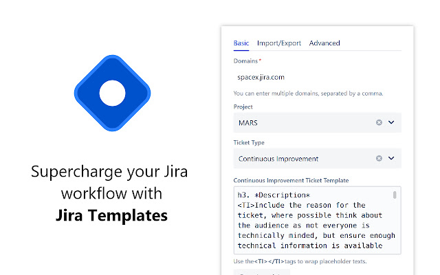 Jira Templates  from Chrome web store to be run with OffiDocs Chromium online