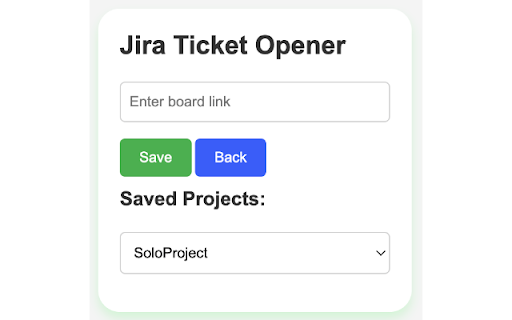 Jira Ticket Turbo (JTT)  from Chrome web store to be run with OffiDocs Chromium online