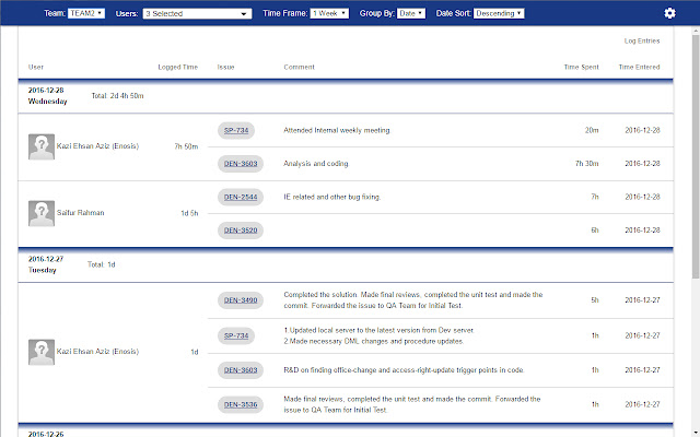 JIRA Work Log Report  from Chrome web store to be run with OffiDocs Chromium online