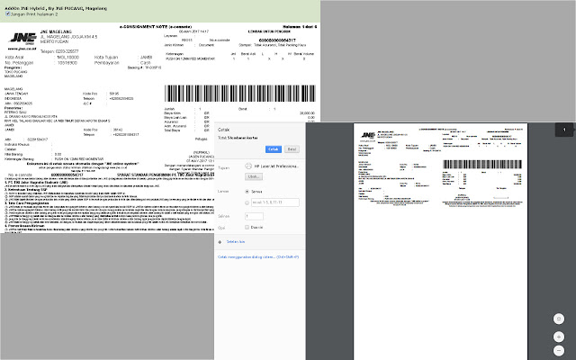 JNE HYBRID  from Chrome web store to be run with OffiDocs Chromium online