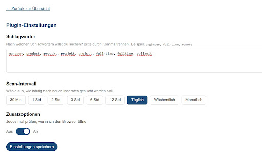 Job Alert  from Chrome web store to be run with OffiDocs Chromium online