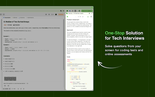 JobJump AI Interview Copilot  from Chrome web store to be run with OffiDocs Chromium online
