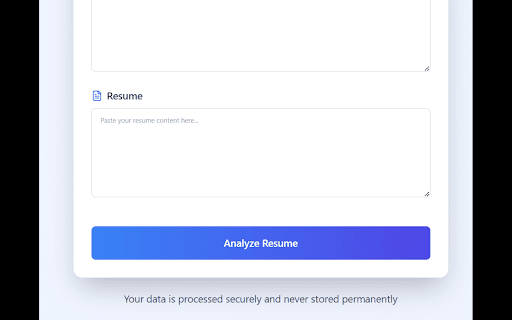 Jobly: Your Resume Analyser  from Chrome web store to be run with OffiDocs Chromium online