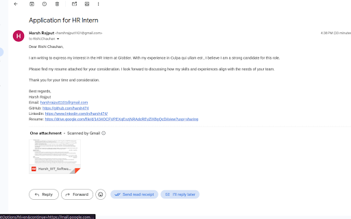 Jobmailer  from Chrome web store to be run with OffiDocs Chromium online