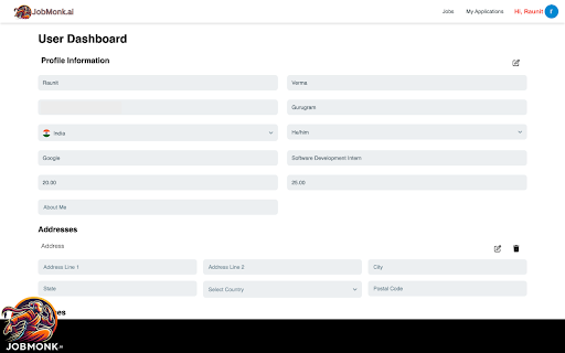 JobMonk Autofill, Search  Track Job  from Chrome web store to be run with OffiDocs Chromium online