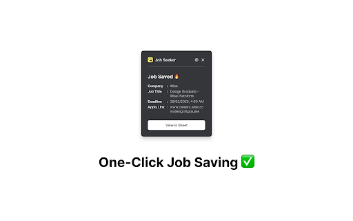 Job Seeker  from Chrome web store to be run with OffiDocs Chromium online