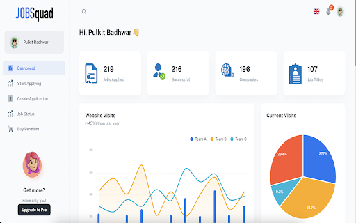 Job Squad Extension  from Chrome web store to be run with OffiDocs Chromium online