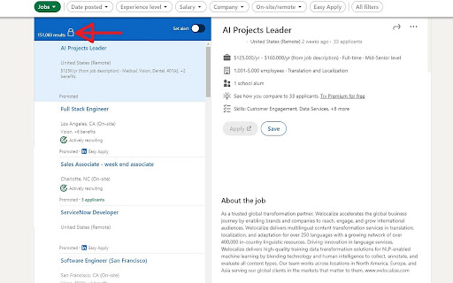 Jobs Saver  from Chrome web store to be run with OffiDocs Chromium online