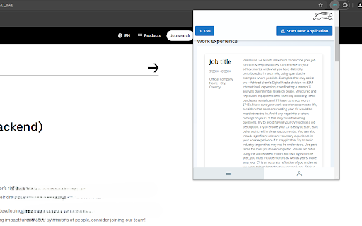 JobSwift.AI Apply For A Job Differently  from Chrome web store to be run with OffiDocs Chromium online