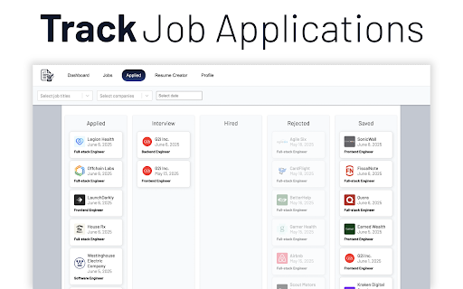 Job Tailor – AI Optimized Resumes, Cover Letters  Job Applications  from Chrome web store to be run with OffiDocs Chromium online