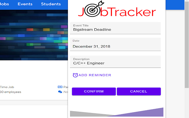 JobTracker Extension  from Chrome web store to be run with OffiDocs Chromium online