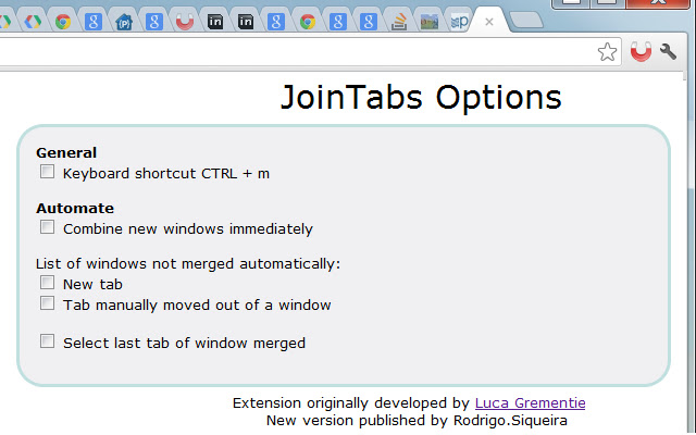 JoinTabs  from Chrome web store to be run with OffiDocs Chromium online