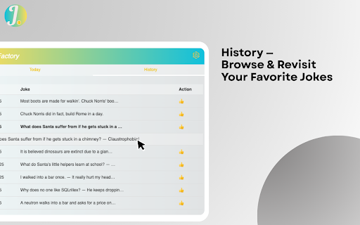 JokeFactory  from Chrome web store to be run with OffiDocs Chromium online