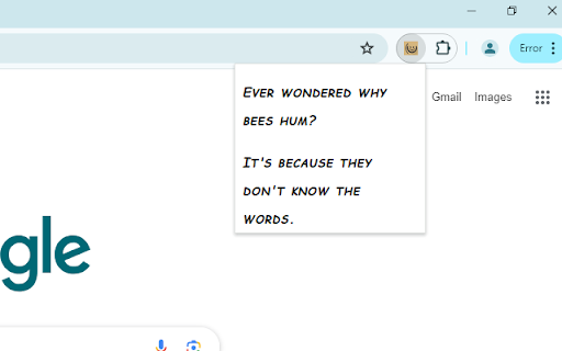JokeFetcher  from Chrome web store to be run with OffiDocs Chromium online