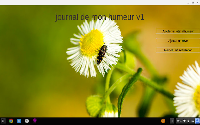 Journal de mon humeur v1  from Chrome web store to be run with OffiDocs Chromium online