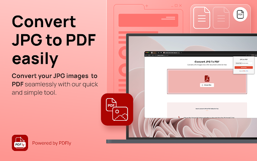 JPG to PDF Converter by PDFly  from Chrome web store to be run with OffiDocs Chromium online
