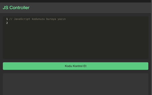 JS Controller  from Chrome web store to be run with OffiDocs Chromium online