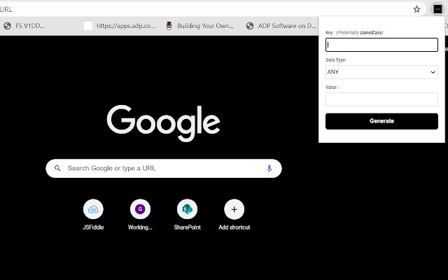 JSON Builder  from Chrome web store to be run with OffiDocs Chromium online