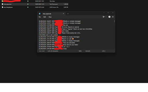 JSON Converter for Facebook Chat  from Chrome web store to be run with OffiDocs Chromium online