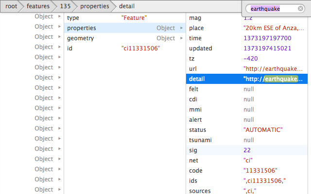 JSON Finder  from Chrome web store to be run with OffiDocs Chromium online