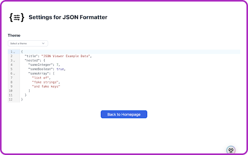 JSON Formatter  from Chrome web store to be run with OffiDocs Chromium online