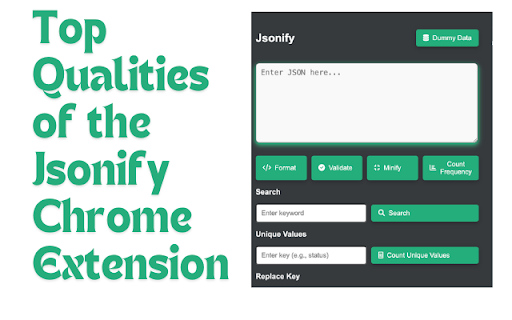 Jsonify  from Chrome web store to be run with OffiDocs Chromium online
