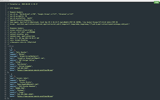 JSON Viewer Plus  from Chrome web store to be run with OffiDocs Chromium online