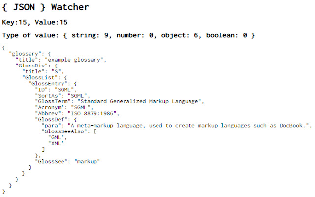 JSON Watcher  from Chrome web store to be run with OffiDocs Chromium online