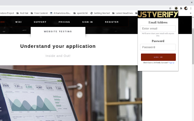 JstVerify WebTest Config Generator  from Chrome web store to be run with OffiDocs Chromium online