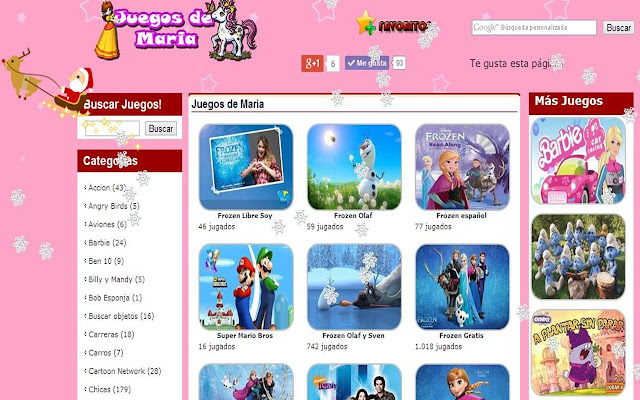 Juegos de Maria  from Chrome web store to be run with OffiDocs Chromium online