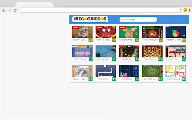 JuegosJuegos  from Chrome web store to be run with OffiDocs Chromium online