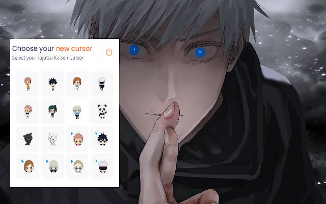 Jujutsu Kaisen Anime Cursor  from Chrome web store to be run with OffiDocs Chromium online