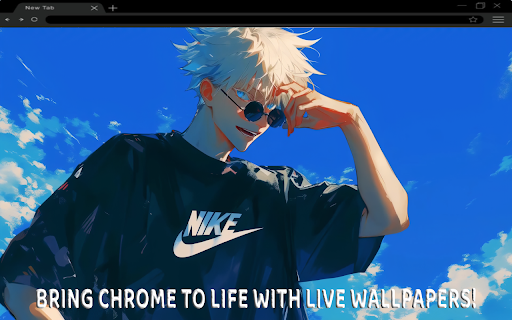 Jujutsu KaisenGojo Nike Live Wallpaper  from Chrome web store to be run with OffiDocs Chromium online